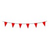 red pennant flag bunting 17ft/5m lengths