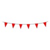 red pennant flag bunting 17ft/5m lengths