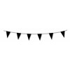 Black pennant flag bunting 17ft/5m lengths