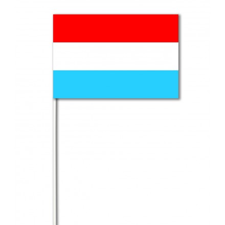 Luxembourg paper hand-waving flag 14x21cm pack of 100 hand held party decoration