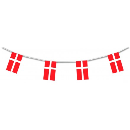 Danish plastic flag bunting