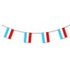 Luxembourg plastic flag bunting