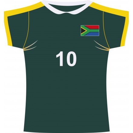 South Africa rugby jersey cutout cheap rugby hanging party decoration