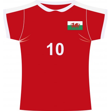 Wales  jersey cutout cheap rugby hanging party decoration