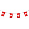 Switzerland plastic flag bunting 5m or 10m