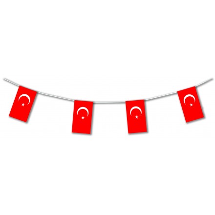 Turkish flag bunting 