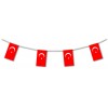 Turkish flag bunting 17ft/5m or 33ft/10m lengths