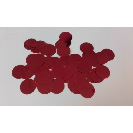 Circle 25mm red glitter  10g table party decoration