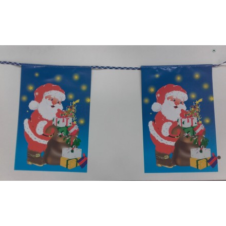 Merry Christmas bunting 15ft/4,50m lengths flame retardant flag banner and garland