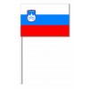 Slovenia paper hand flag pack of 100