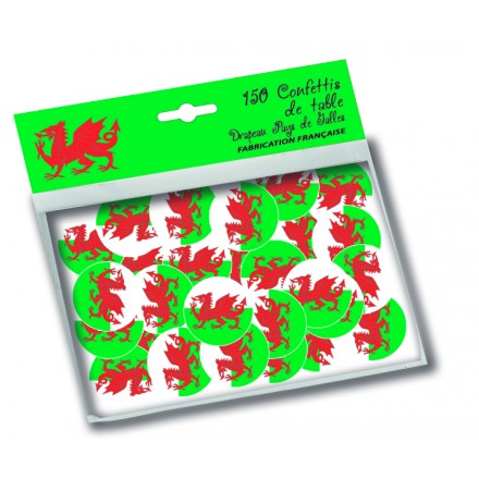 Welsh circle confetti (150pcs) 1in/25mm
