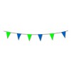 Green & Blue plastic pennant bunting