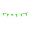 Green plastic pennant bunting 17ft/5m