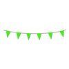 Green plastic pennant bunting 17ft/5m