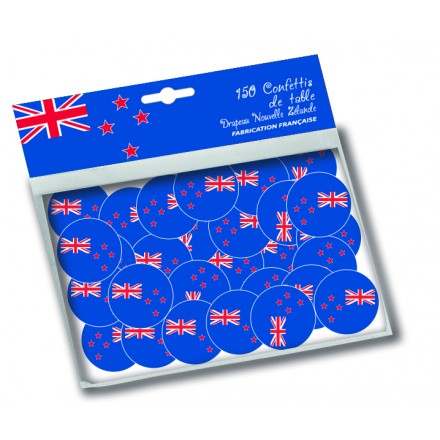 New Zealand Flag Confetti 150pcs 25mm diam.