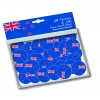 New Zealand Flag Confetti 150pcs 25mm diam.