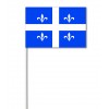 Quebec paper hand-waving flag pack of 100