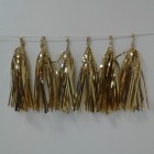 Gold Foil Tassel Garland (12 tassels)