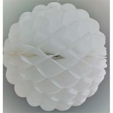 White tissue paper ball 10inch/25cm honeycomb decoration flame resistant tissue White tissue paper ball 10inch/25cm honeycomb decoration flame resistant tissue