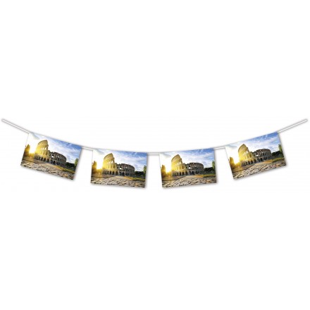 Colosseum Bunting 4.50m Length Italian party decoration