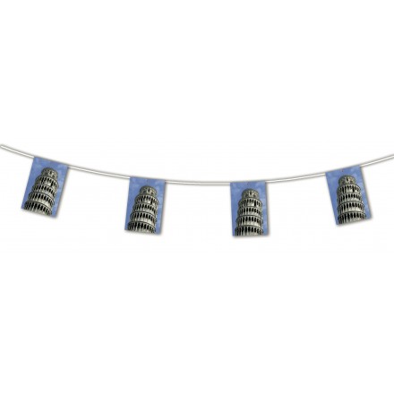 Tower of Pisa Bunting 15ft/4,50m