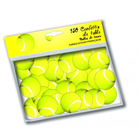 Tennis Ball Confetti (150 pcs) table decoration