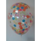 Multi colored Filled Balloon Confetti ( Pkt 5 ) 11" 25cm party supplies