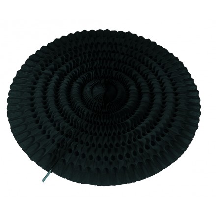 Black honeycomb fan 19,5inch/50cm flame resistant party decoration and supplies