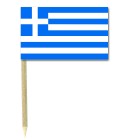 Greek Cocktail Flag Picks - Pack of 50 Greece Food Wood Sticks