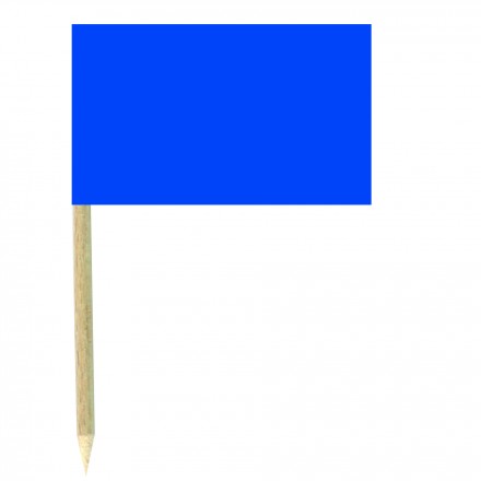 Navy Blue Cocktail Flag Sticks - Pack of 50 Dark Blue Food Wood Picks