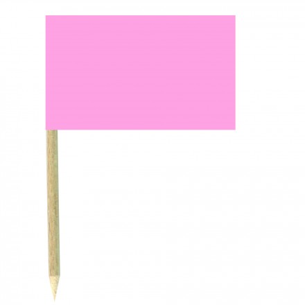 Baby Pink Cocktail Flags Sticks - Pack of 50 Light Pink Food Wood Picks