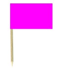 Bright Pink Cocktail Flags Sticks - Pack of 50 Fushia Food Wood Picks