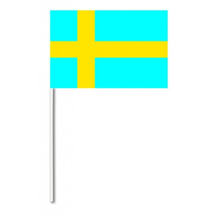 Sweden Paper Hand Waving Flag pack of 100 Swedish Hand Held Flag