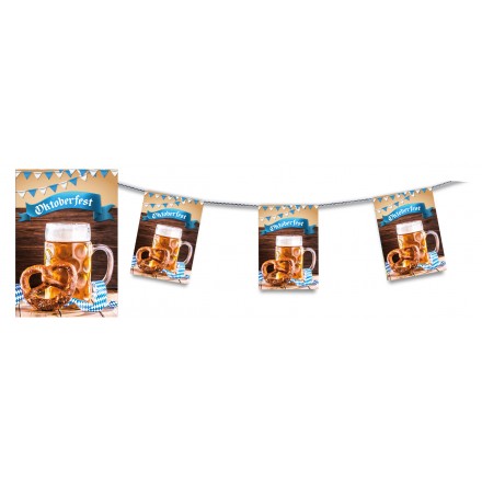 Oktoberfest Themed Decoration Paper bunting Flame Retardant 4.50m