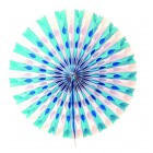 White and Blue Honeycomb fan 50cm flame retardant tissue paper Oktoberfest
