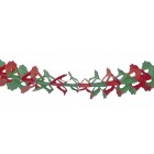 Green and Red Honeycomb Paper Garland 4.50m Zinnia  flame retardant for Christmas