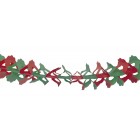 Green and Red Honeycomb Paper Garland 4.50m Zinnia  flame retardant for Christmas