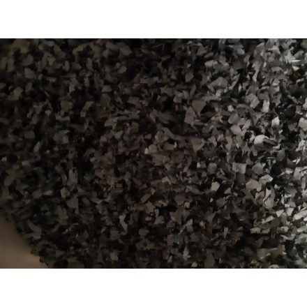 Black Snowflakes 8mm flame resistant tissue paper