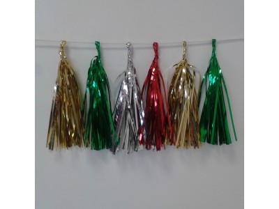 Foil Tassel Garland